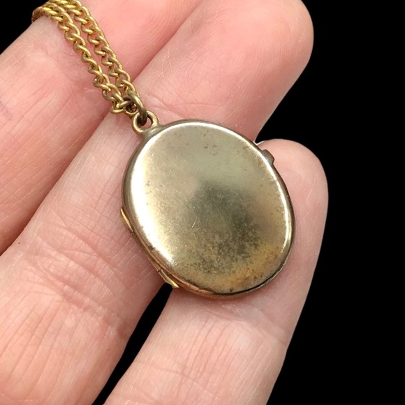 🌺Vintage 1940’s 24K Damascene Necklace & Earrings - Picture 12 of 15